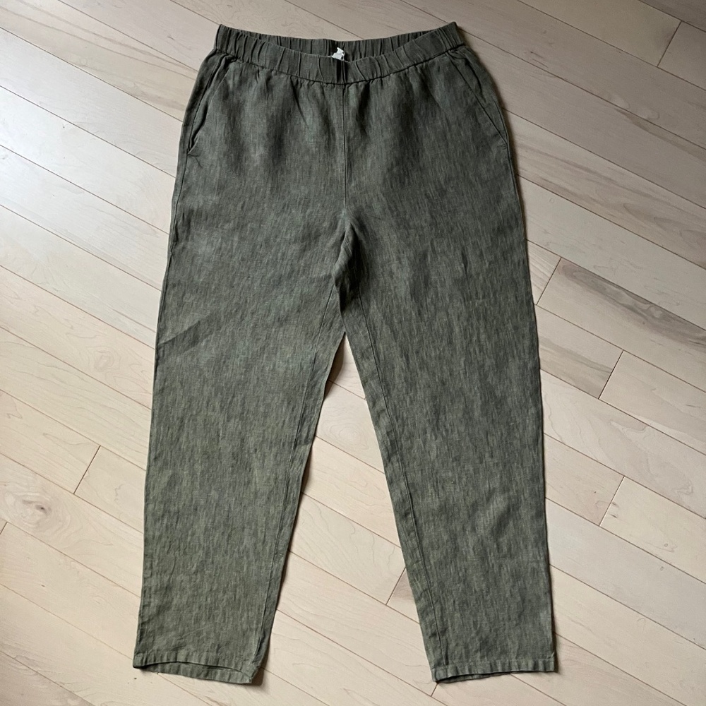 Eileen Fisher linen pants M
